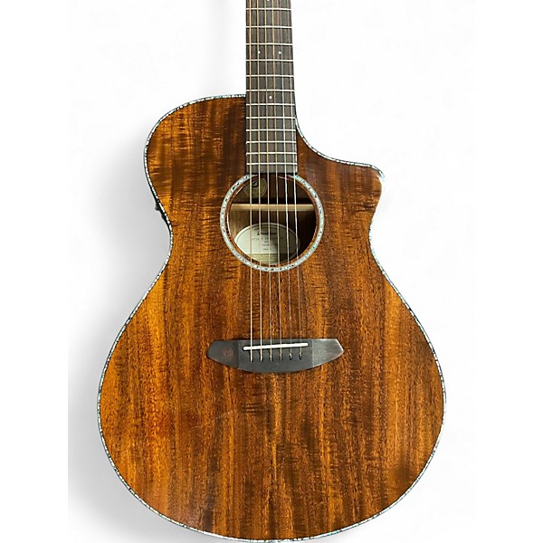 Used Breedlove Pursuit Concert KK Natural Acoustic Electric Guitar