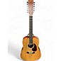 Used Martin X SERIES CUSTOM 12 STRING Natural 12 String Acoustic Electric Guitar