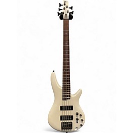 Used Ibanez SR305 5 String Alpine White Electric Bass Guitar