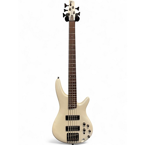 Used Ibanez SR305 5 String Alpine White Electric Bass Guitar