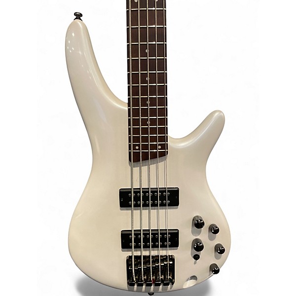 Used Ibanez SR305 5 String Alpine White Electric Bass Guitar