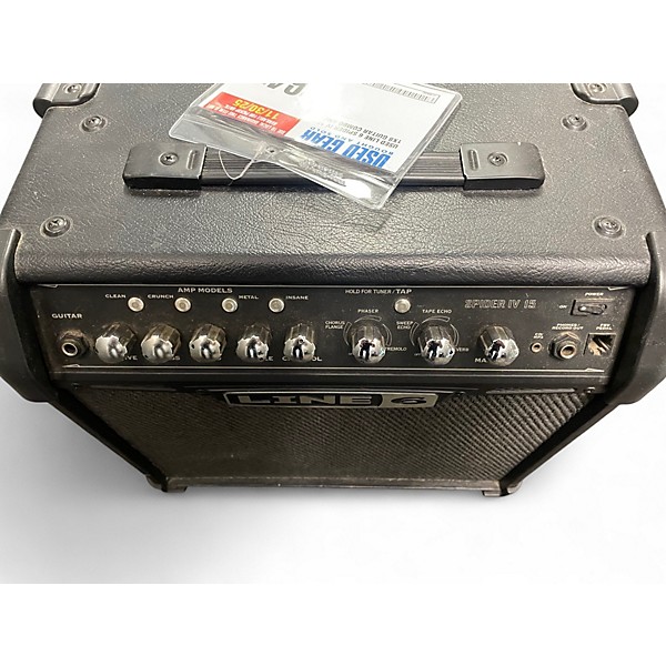 Used Line 6 Spider IV 15W 1X8 Guitar Combo Amp