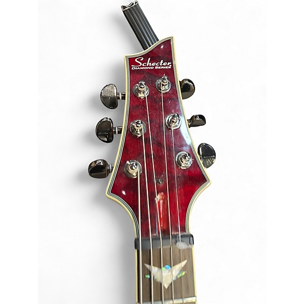 Used Schecter Guitar Research Omen Elite-6 HT BLACK CHERRY BURST Solid Body Electric Guitar