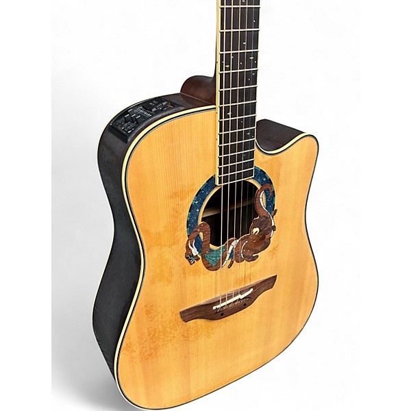 Used Takamine LIMITED EDITION 2004 Natural Acoustic Electric Guitar