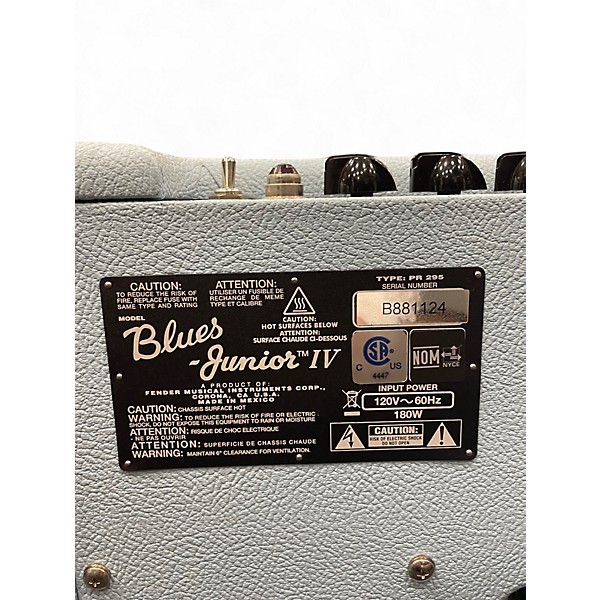 Used Fender Blues Junior IV Sonic Blue Tube Guitar Combo Amp