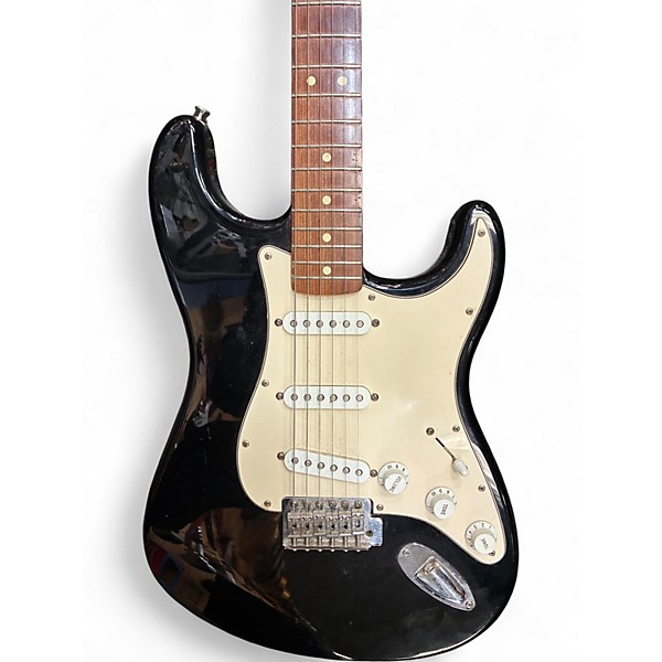 Used Fender Standard Stratocaster Black Solid Body Electric Guitar