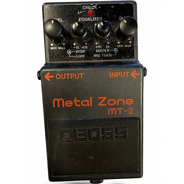 Used BOSS MT2 Metal Zone Distortion Effect Pedal