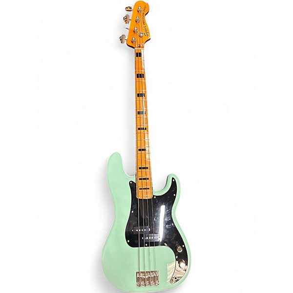 Used Squier Classic Vibe 1970S Precision Bass Surf Green Electric Bass Guitar
