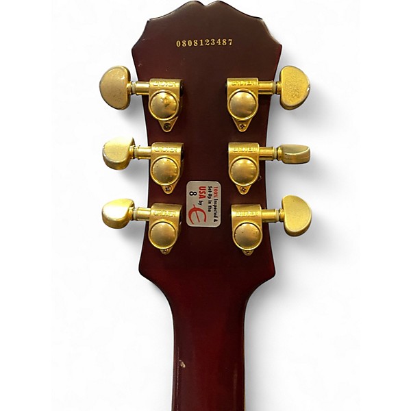 Used Epiphone Les Paul Prophecy Custom EX Crimson Red Trans Solid Body Electric Guitar