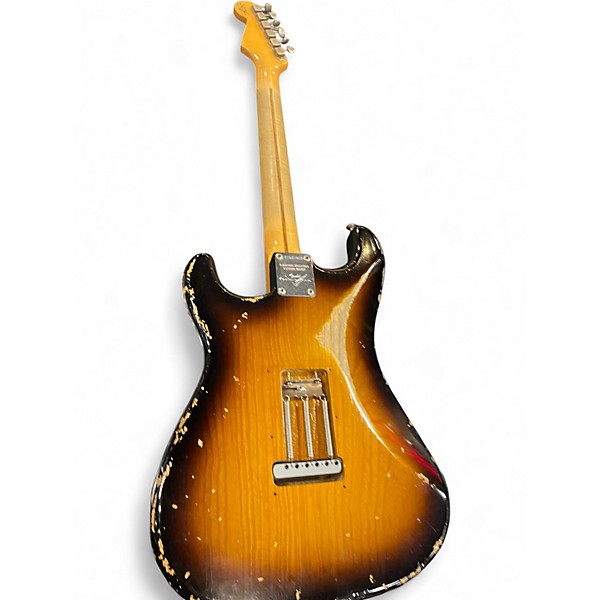 Used Fender 1957 Relic Stratocaster Brown Sunburst Solid Body Electric Guitar