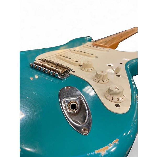Used Fender 1956 RELIC STRATOCASTER Turquoise Solid Body Electric Guitar