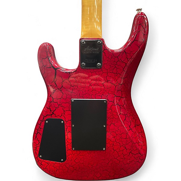 Used Aria Pro-II XR Series Red Crackle Solid Body Electric Guitar