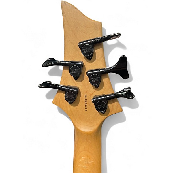 Used ESP LTD B105 5 String Baltic Blue Electric Bass Guitar