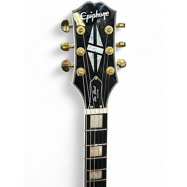 Used Epiphone Les Paul Custom Blackback LIMITED EDITION ANTIQUE WHITE Solid Body Electric Guitar