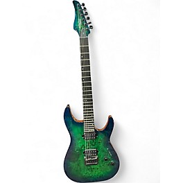 Used Schecter Guitar Research CR-6 GREEN Solid Body Electric Guitar
