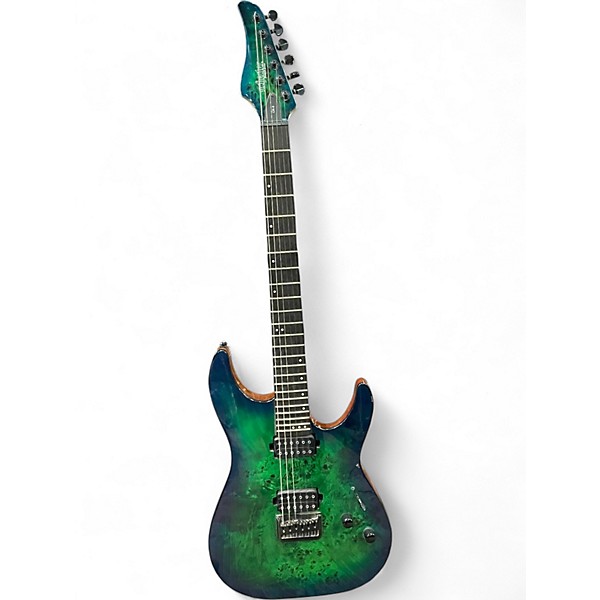 Used Schecter Guitar Research CR-6 GREEN Solid Body Electric Guitar