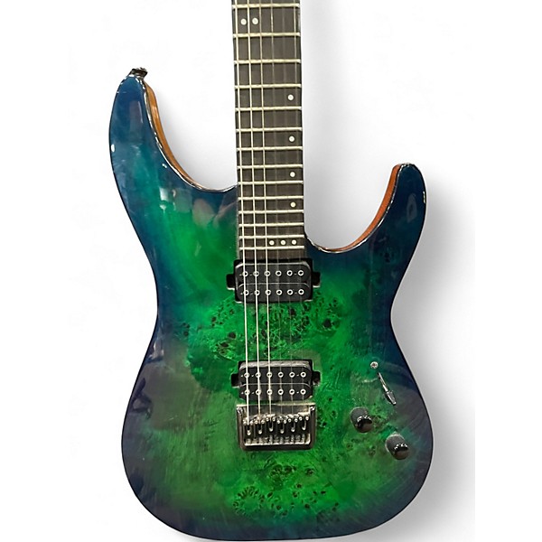 Used Schecter Guitar Research CR-6 GREEN Solid Body Electric Guitar