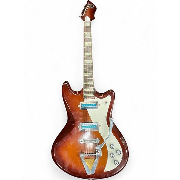 Vintage 1968 Kay APOLLO II Natural Solid Body Electric Guitar
