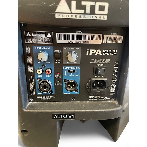 Used Alto IPA MUSIC SYSTEM Powered Speaker