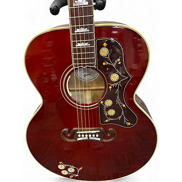 Used Gibson SJ200 Standard Super Jumbo Wine Red Acoustic Guitar