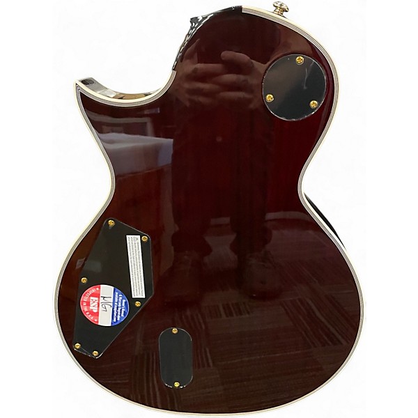 Used ESP LTD EC1000T CTM SEE THROUGH CHERRY Solid Body Electric Guitar