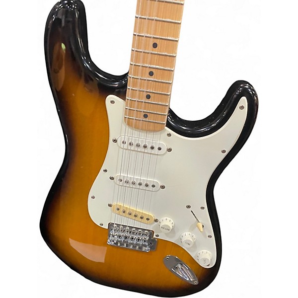 Used Squier Affinity Stratocaster 2 Color Sunburst Solid Body Electric Guitar