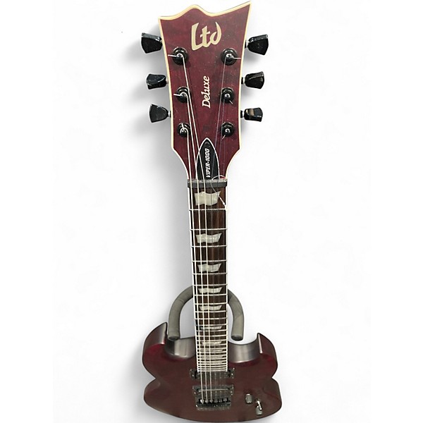 Used ESP LTD Viper 1000 Deluxe ET BURGANDY Solid Body Electric Guitar