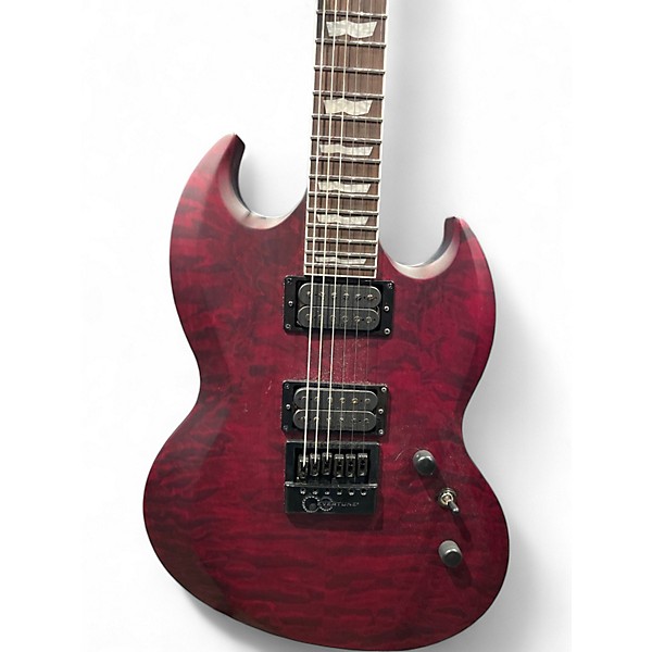 Used ESP LTD Viper 1000 Deluxe ET BURGANDY Solid Body Electric Guitar