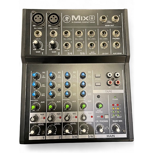 Used Mackie Mix8 Unpowered Mixer