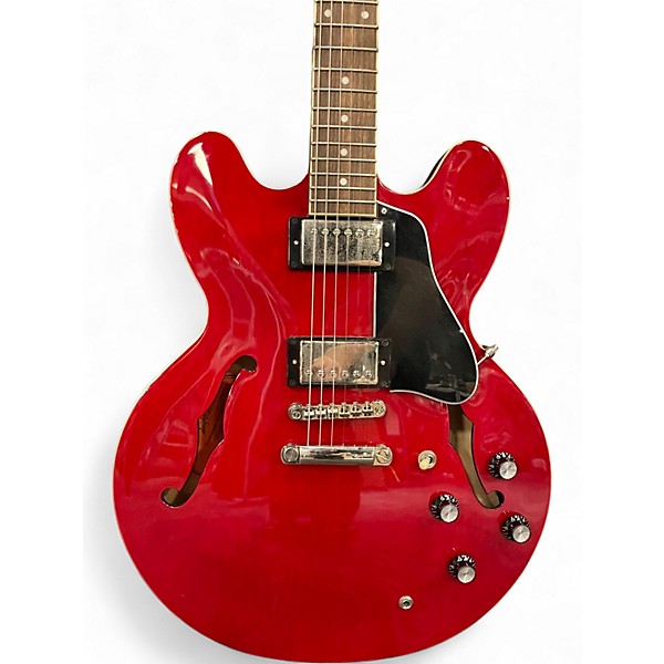 Used Epiphone ES355 Trans Red Hollow Body Electric Guitar