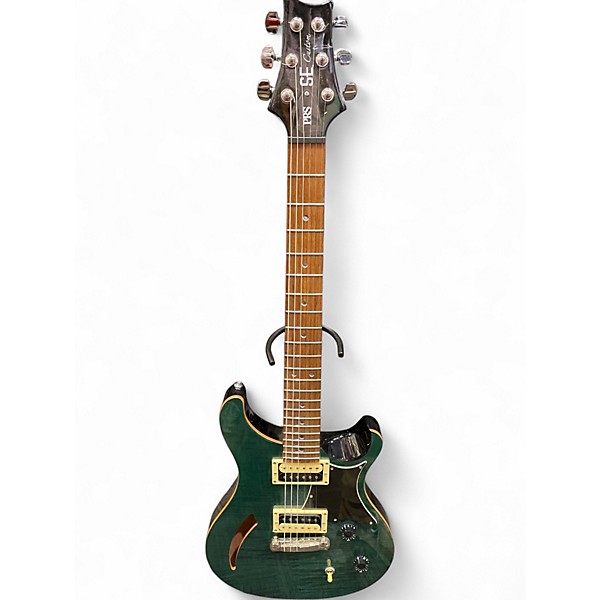 Used PRS SE Custom 22 Semi-Hollowbody Ocean Turquoise Hollow Body Electric Guitar