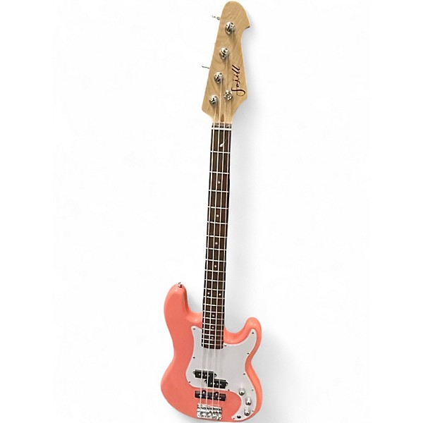 Used Fojill PJ Shell Pink Electric Bass Guitar
