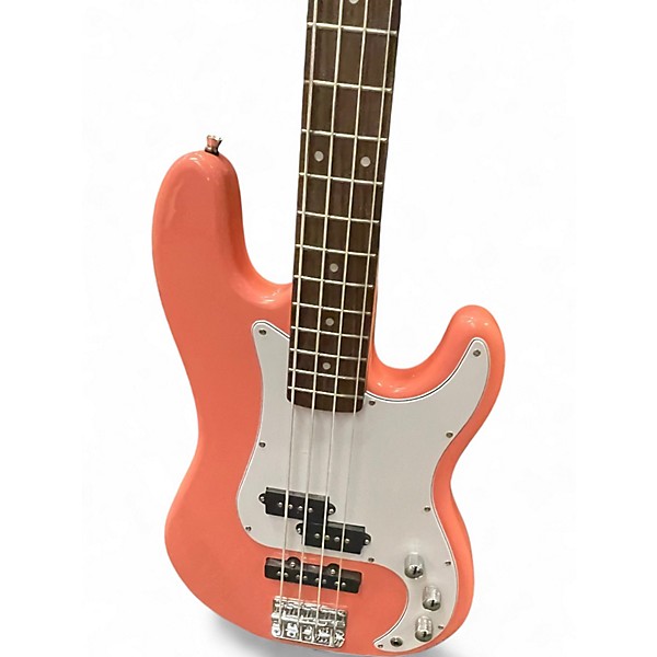 Used Fojill PJ Shell Pink Electric Bass Guitar
