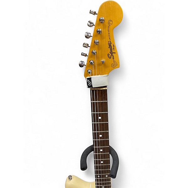 Used Squier J Mascis Jazzmaster Vintage White Solid Body Electric Guitar