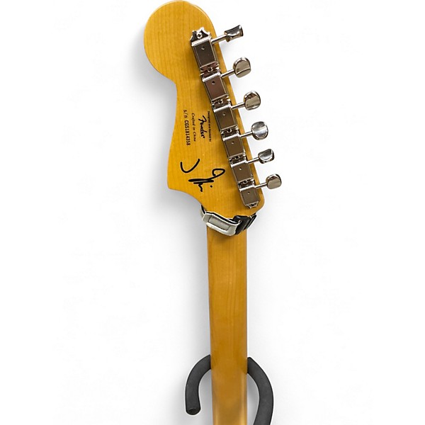 Used Squier J Mascis Jazzmaster Vintage White Solid Body Electric Guitar