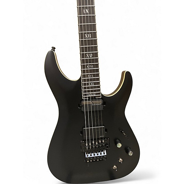Used Schecter Guitar Research Diamond Series C7 SLS Evil Twin Satin Black Solid Body Electric Guitar