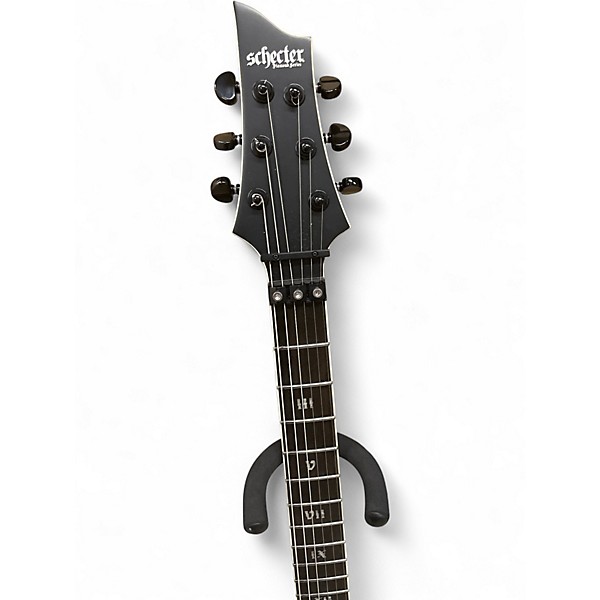 Used Schecter Guitar Research Diamond Series C7 SLS Evil Twin Satin Black Solid Body Electric Guitar