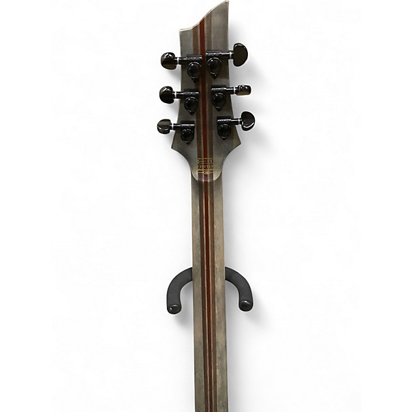 Used Schecter Guitar Research Diamond Series C7 SLS Evil Twin Satin Black Solid Body Electric Guitar