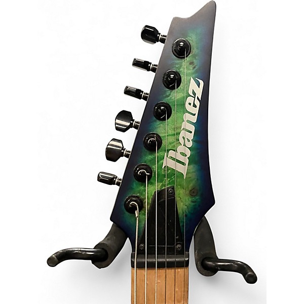 Used Ibanez RGDIX6MPB BLUE GREEN Solid Body Electric Guitar