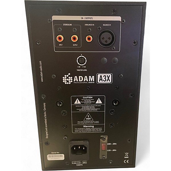 Used ADAM Audio A3X 2-Way Pair Powered Monitor