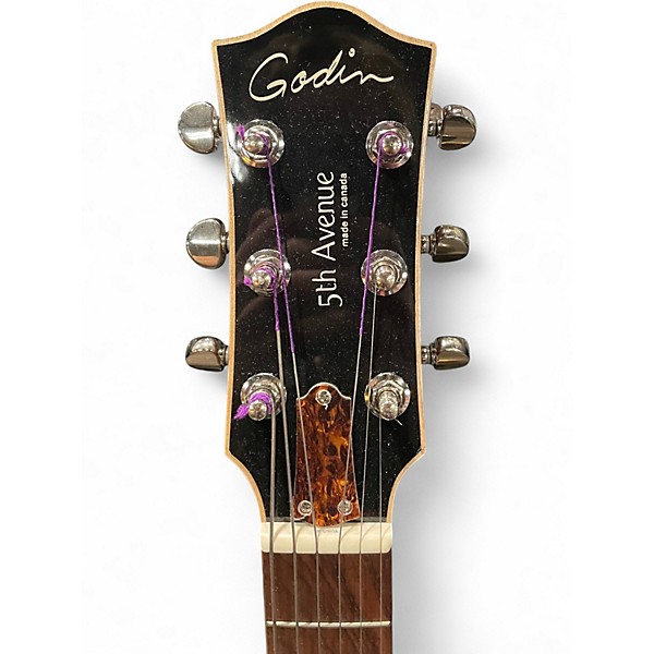 Used Godin 5th Ave CW Kingpin II 2 Color Sunburst Hollow Body Electric Guitar