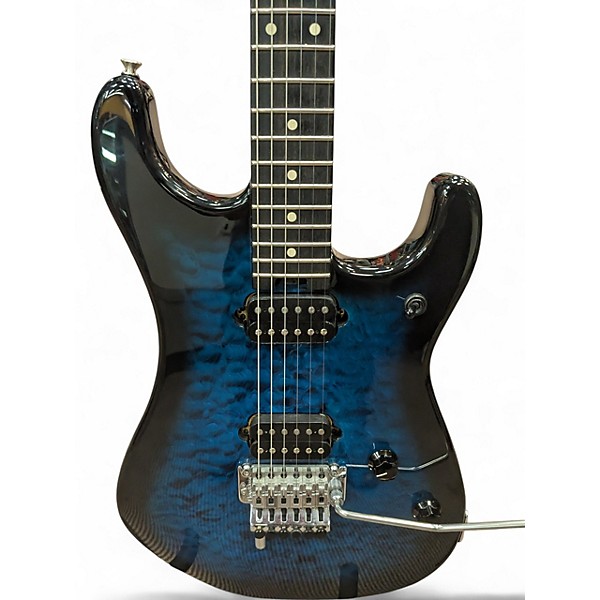 Used EVH 5150 Series Deluxe Trans Blue Solid Body Electric Guitar