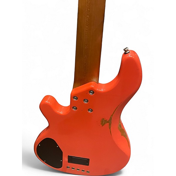 Used Lakland 55-14 FIESTA RED RELIC Electric Bass Guitar