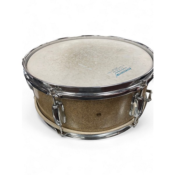Used Ludwig 14X5 Classic Snare GOLD SPARKLE Drum