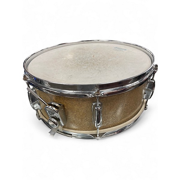Used Ludwig 14X5 Classic Snare GOLD SPARKLE Drum