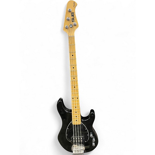 Used Sterling by Music Man Sub 4 Black Electric Bass Guitar