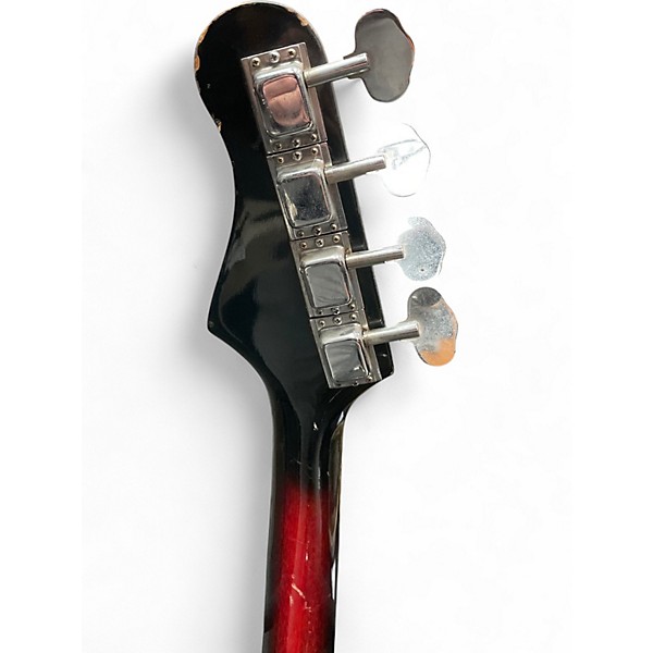 Used Kingston SHORT SCALE RED BURST Electric Bass Guitar