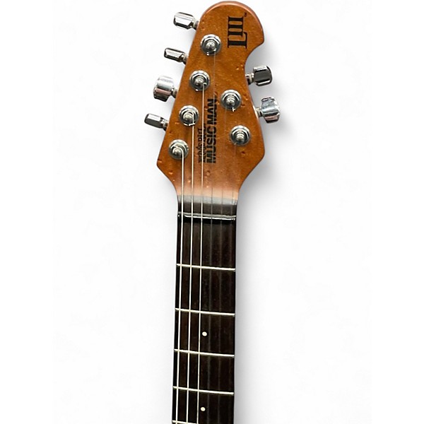 Used Ernie Ball Music Man Luke III BLUE SPARKLE Solid Body Electric Guitar