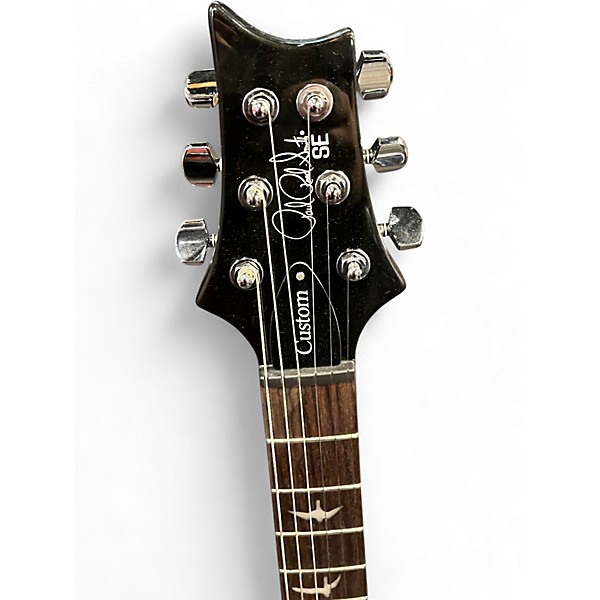 Used PRS SE Custom 24 Amber Solid Body Electric Guitar