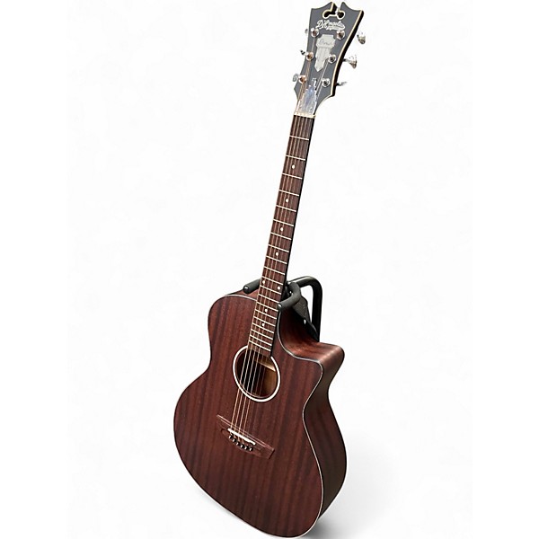 Used D'Angelico Premier Delancey Cutaway Dreadnought Mahogany Acoustic Electric Guitar
